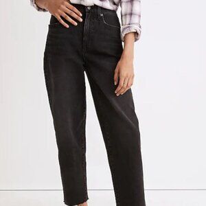 Madewell Black Balloon Jeans in Biscayne Wash: Raw-Hem Edition